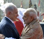 Netanyahu Modi Ceremonial