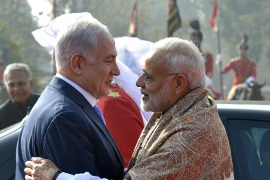 Netanyahu Modi Ceremonial