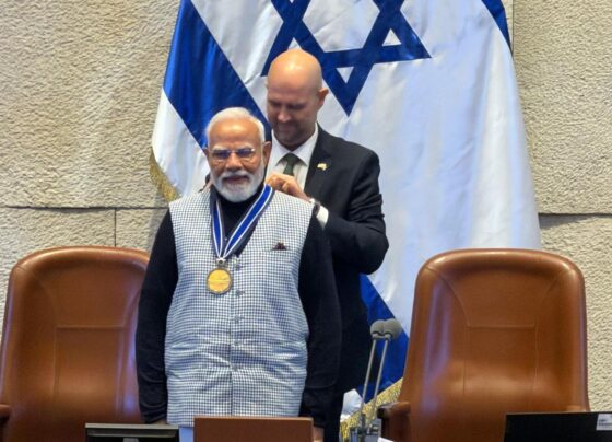 pm modi in israel parliament