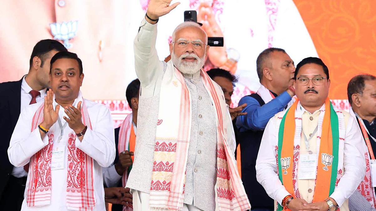 Congress Neglected Northeast and Compromised National Security, Says PM Modi at Guwahati Rally