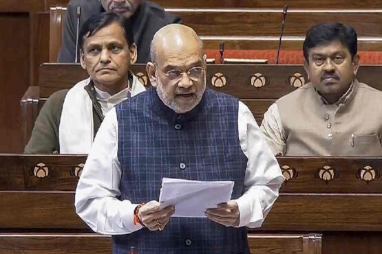 amit shah in parliament the democratic hindu