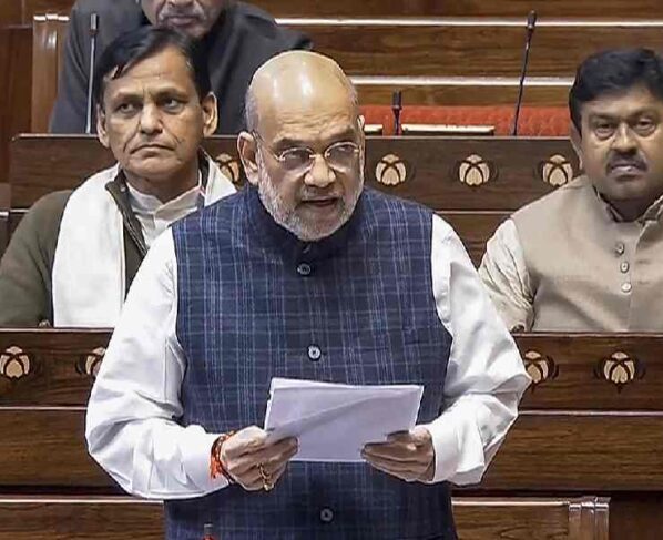 amit shah in parliament the democratic hindu