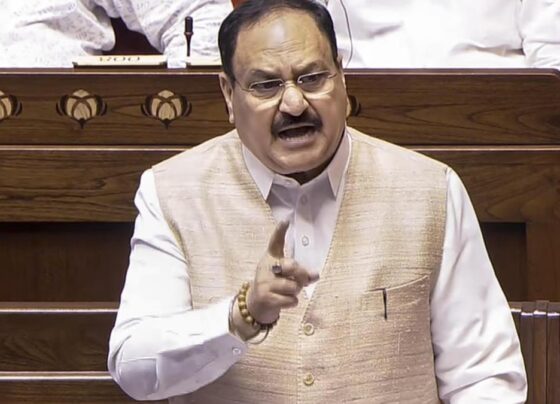 jp nadda in parliament