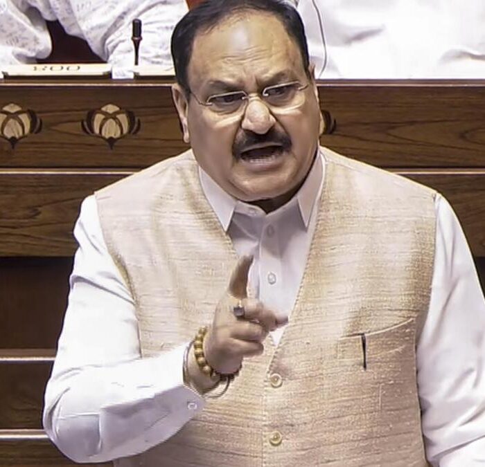 jp nadda in parliament