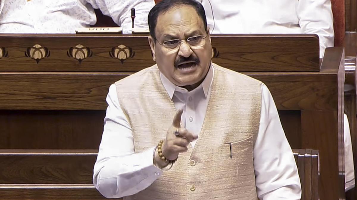 Nadda Accuses Opposition of Disrupting Rajya Sabha After Walkout During Jaishankar’s West Asia Statement