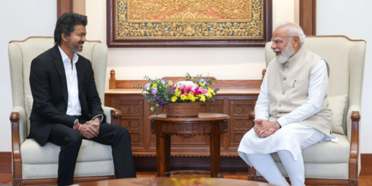 Vijay and PM meet in New Delhi