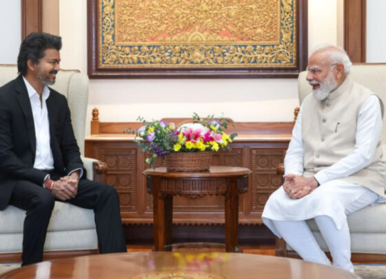 Vijay and PM meet in New Delhi
