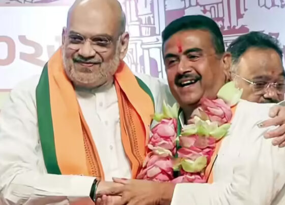 amit shah with suvendu adhikari