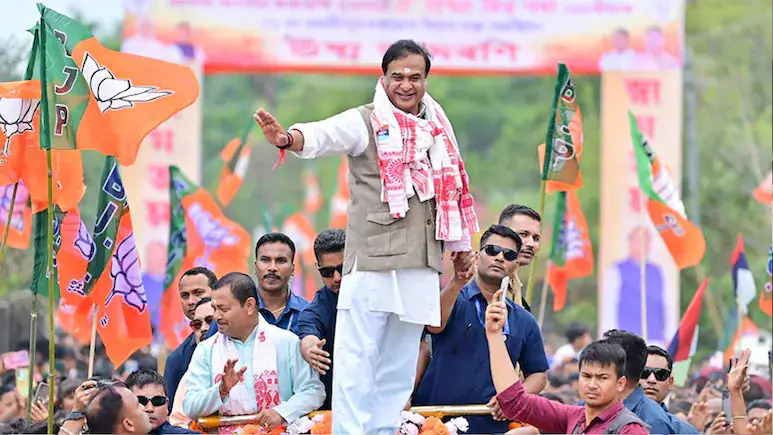 Assam BJP Prepares for Big Day as Party Office Turns Festive Ahead of Counting
