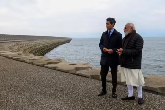 pm modi accompanied by dutch pm rob jette to visit iconic afsluitdijk dam