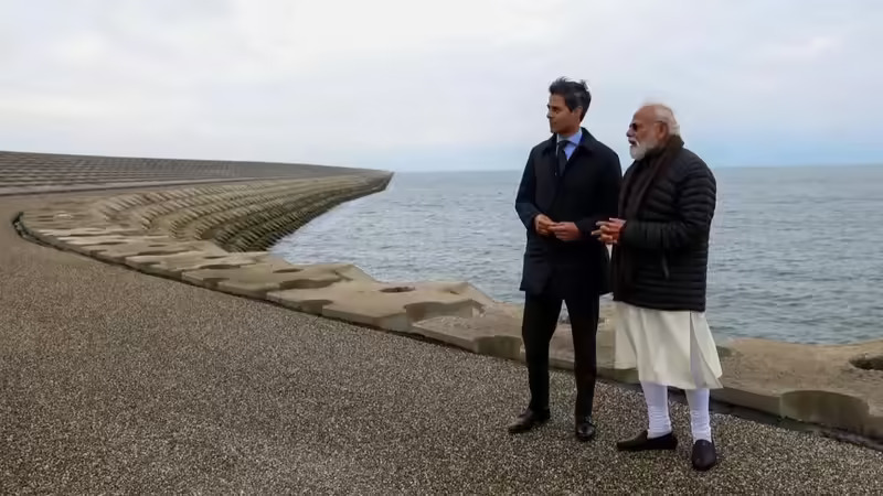 pm modi accompanied by dutch pm rob jette to visit iconic afsluitdijk dam