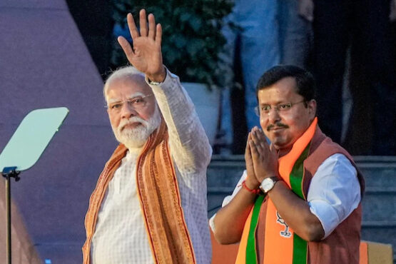 pm modi and nitin nabin