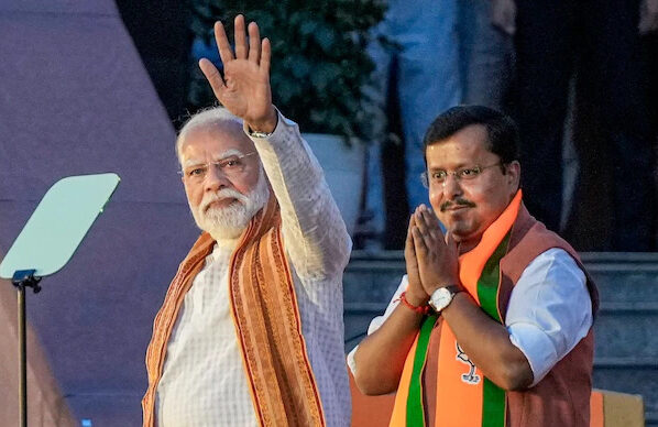 pm modi and nitin nabin