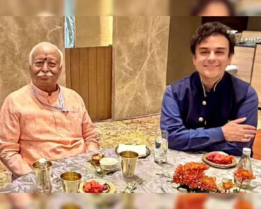 rss chief mohan bhagwat with adnan sami