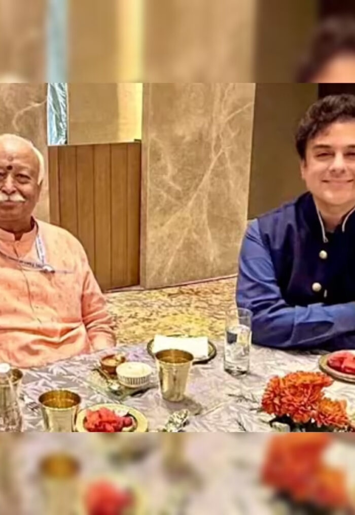 rss chief mohan bhagwat with adnan sami