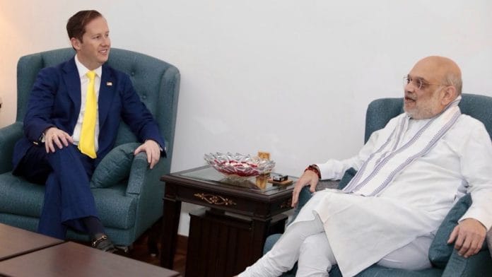 Amit Shah Meets U.S. Ambassador Sergio Gor, Signals Renewed Focus on India-US Security Cooperation