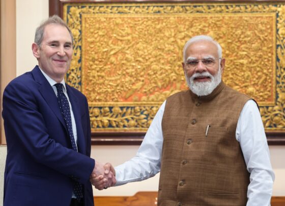 andy jassy with indias pm narendra modi