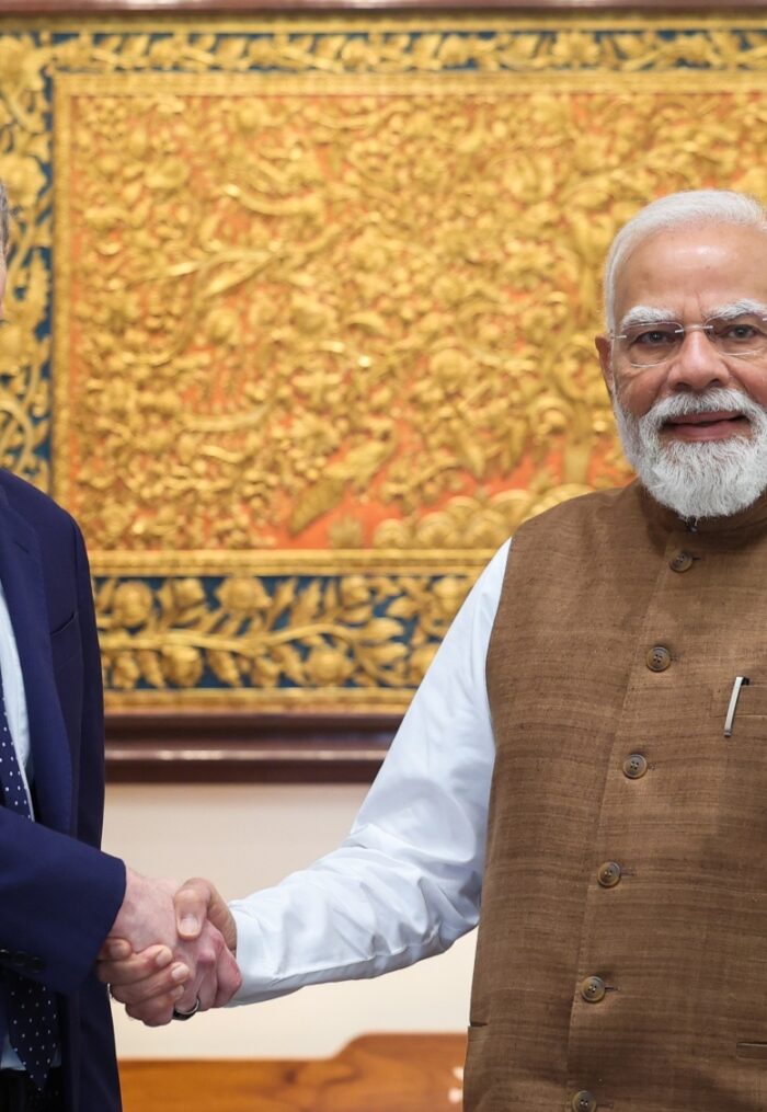 andy jassy with indias pm narendra modi