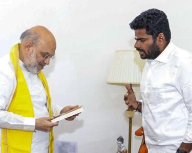 annamalai with amit shah
