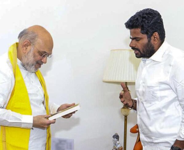 annamalai with amit shah