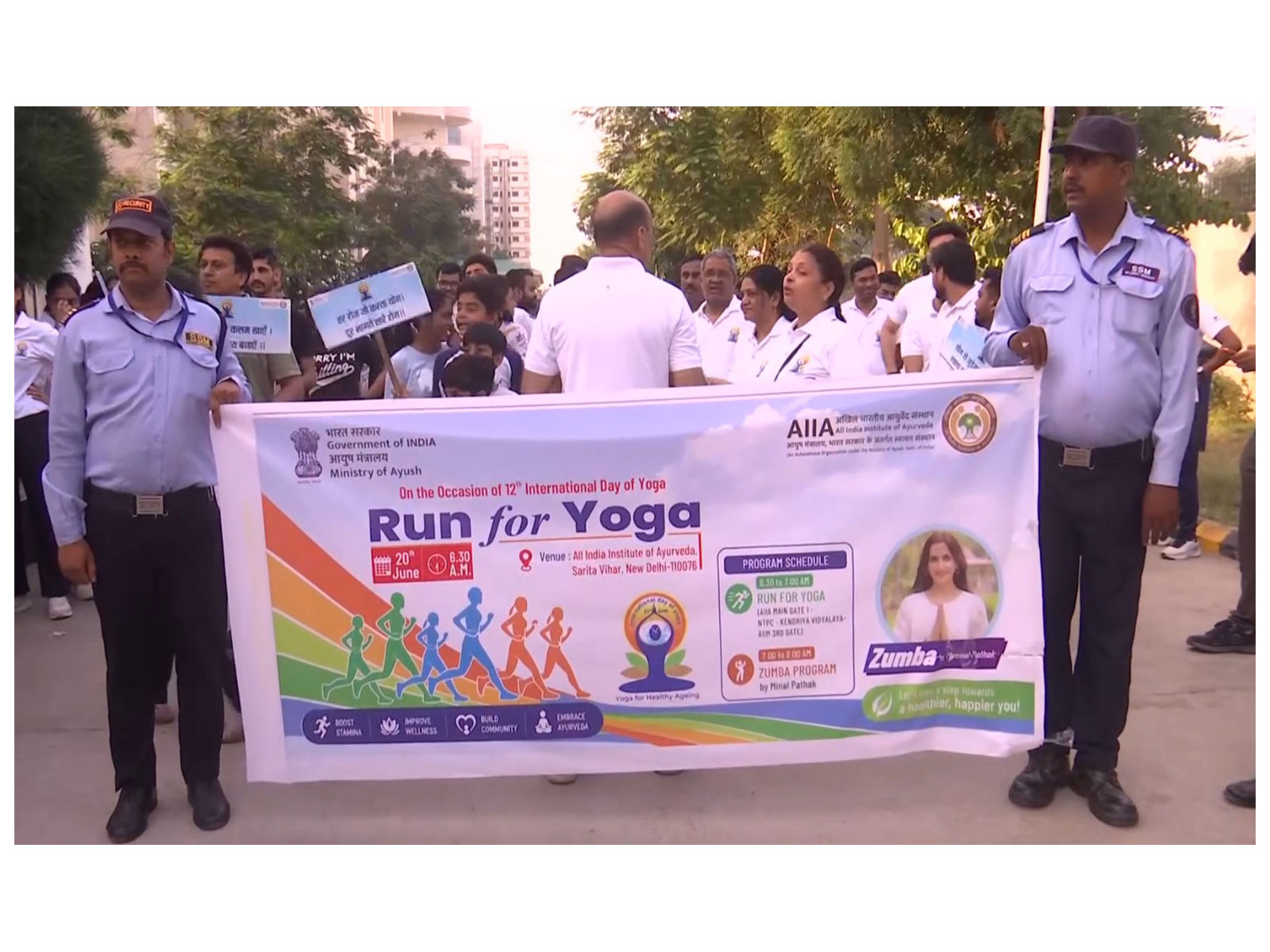 AIIA Organises ‘Run for Yoga’ in Delhi, Promotes Daily Practice Ahead of International Yoga Day