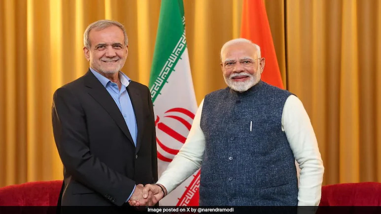 PM Modi Discusses West Asia Situation with Iran President, Stresses Freedom of Navigation in Hormuz Strait