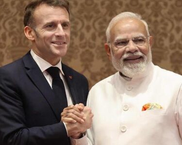 modi with emmanuel macron