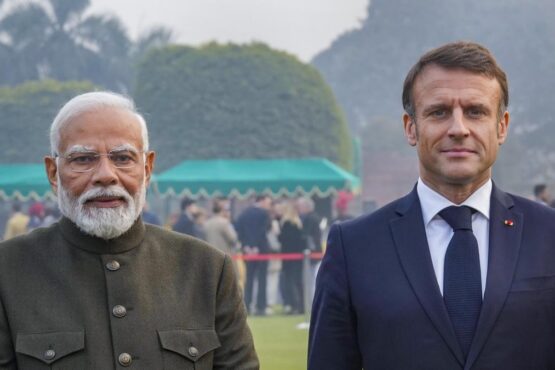 modi with france president