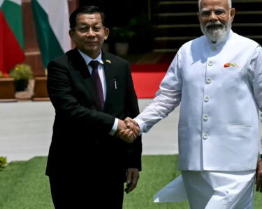 modi with myamar leader