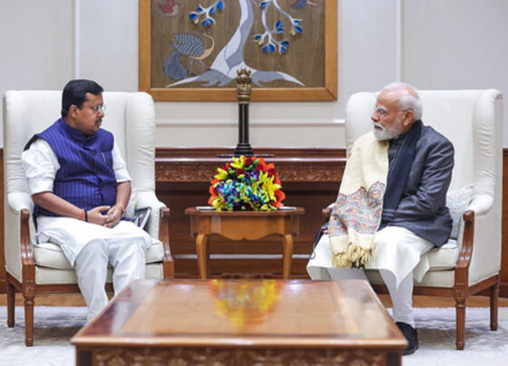 narendra modi with nitin nabin