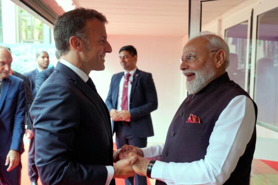 pm modi with france president