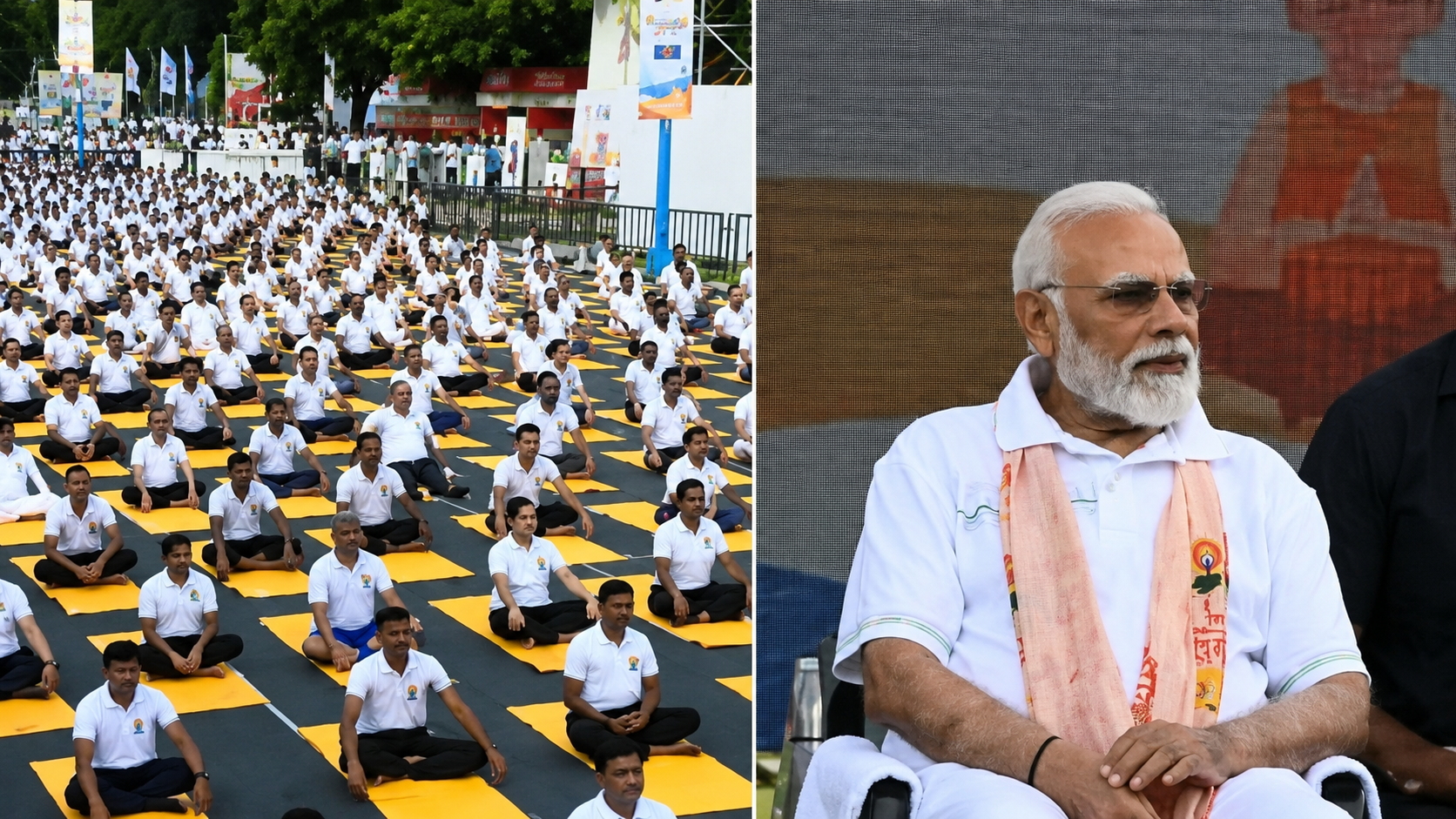 PM Modi Leads International Yoga Day 2026 Celebrations in Kolkata, Highlights Yoga’s Role in Healthy Ageing
