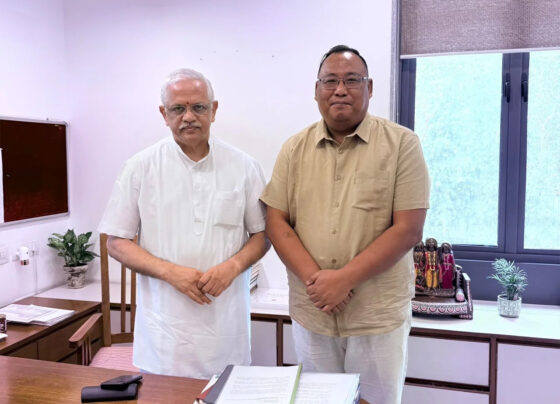 BJP Nagaland chief with BL Santhosh