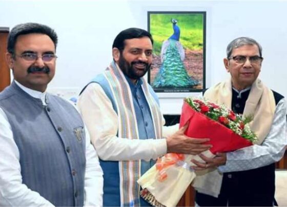Nayab saini meets governer