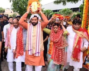 nayab saini in kalash yatra