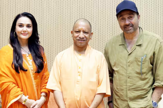 sunny deol and preity zinta meet uttar pradesh cm yogi adityanath