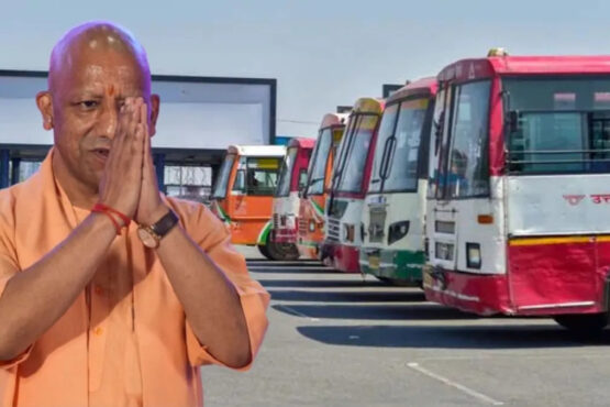 yogi adityanath free bus for old women