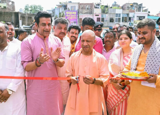 yogi adityanath inagurate road