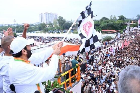 nayab singh saini in namo marathan run