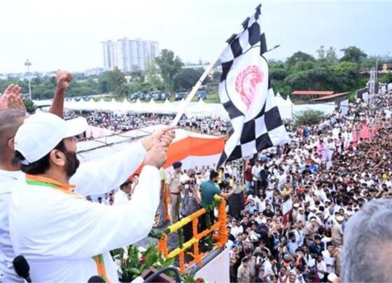 nayab singh saini in namo marathan run