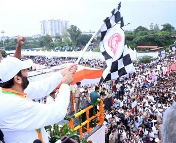 nayab singh saini in namo marathan run