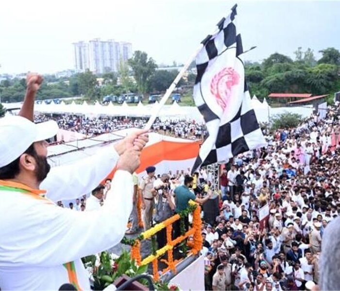 nayab singh saini in namo marathan run