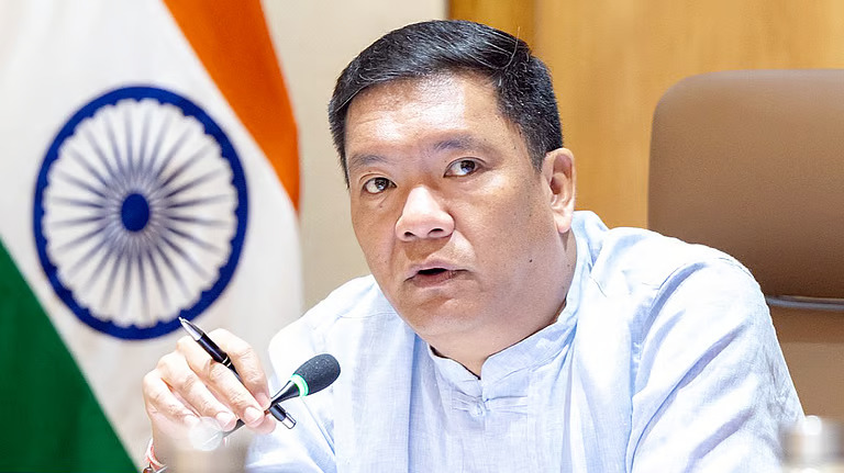 Arunachal Pradesh CM Pema Khandu Appeals for Peace After Siang Project Protests Turn Violent