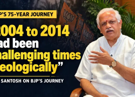 bjp journey interview bl santosh