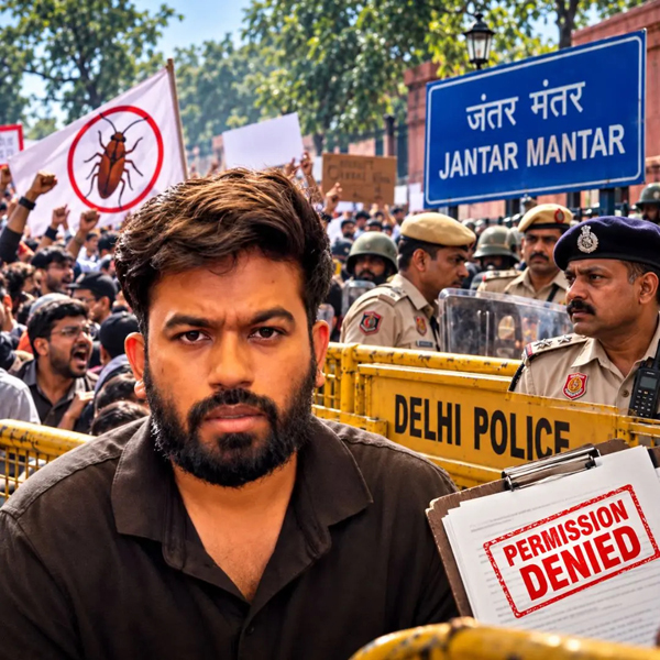 Cockroach Janta Party Leaders Detained as Delhi Protest Over Electoral Reforms Faces Heavy Security