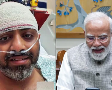 narendra modi speaks with flydubai pilot