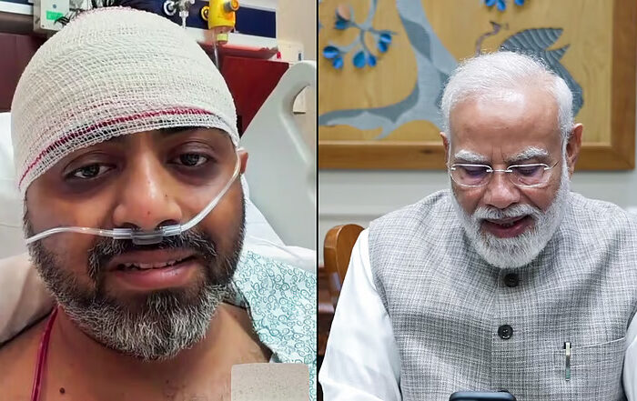 narendra modi speaks with flydubai pilot