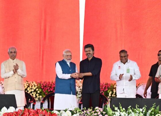 narendra modi with vijay