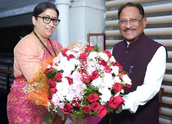vishnu dev sai smriti irani