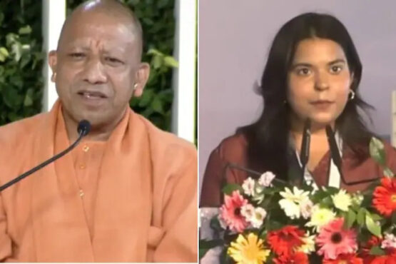 yogi adityanath spots nervous speaker
